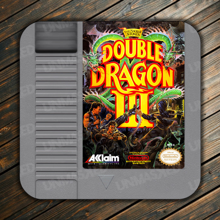 Double Dragon III: The Sacred Stones NES Drink Coaster