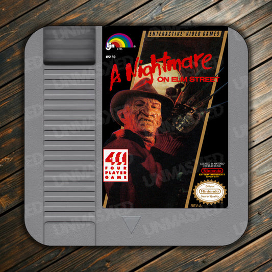 A Nightmare on Elm Street NES Drink Coaster