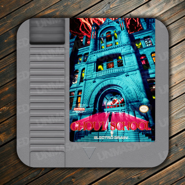 Ghoul School NES Drink Coaster