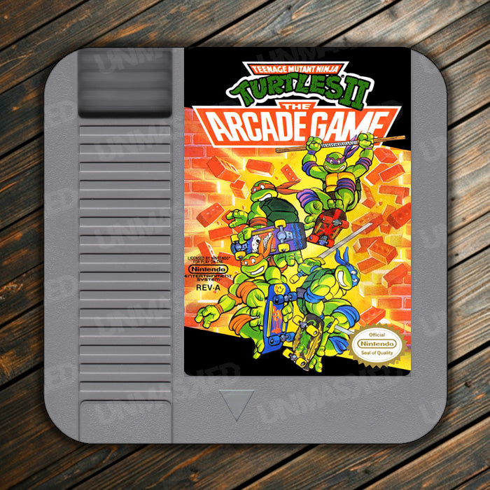 TMNT II Arcade Game NES Drink Coaster