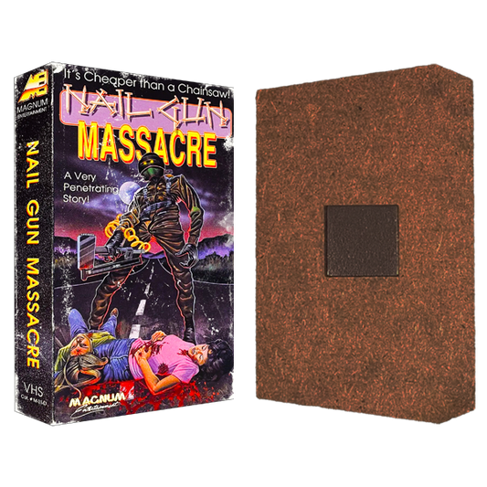 Nail Gun Massacre Mini VHS Magnet