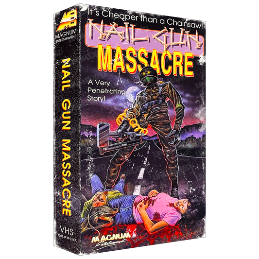 Nail Gun Massacre Supersized VHS Wall Art