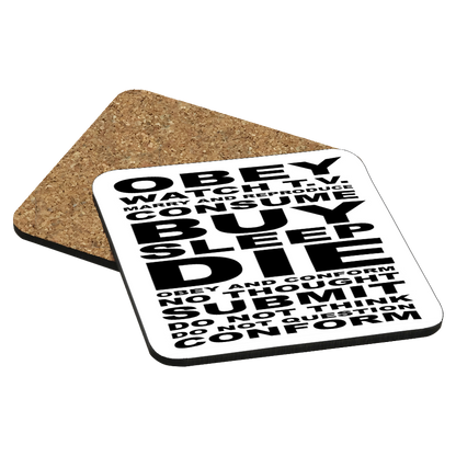 They Live Obey Drink Coaster