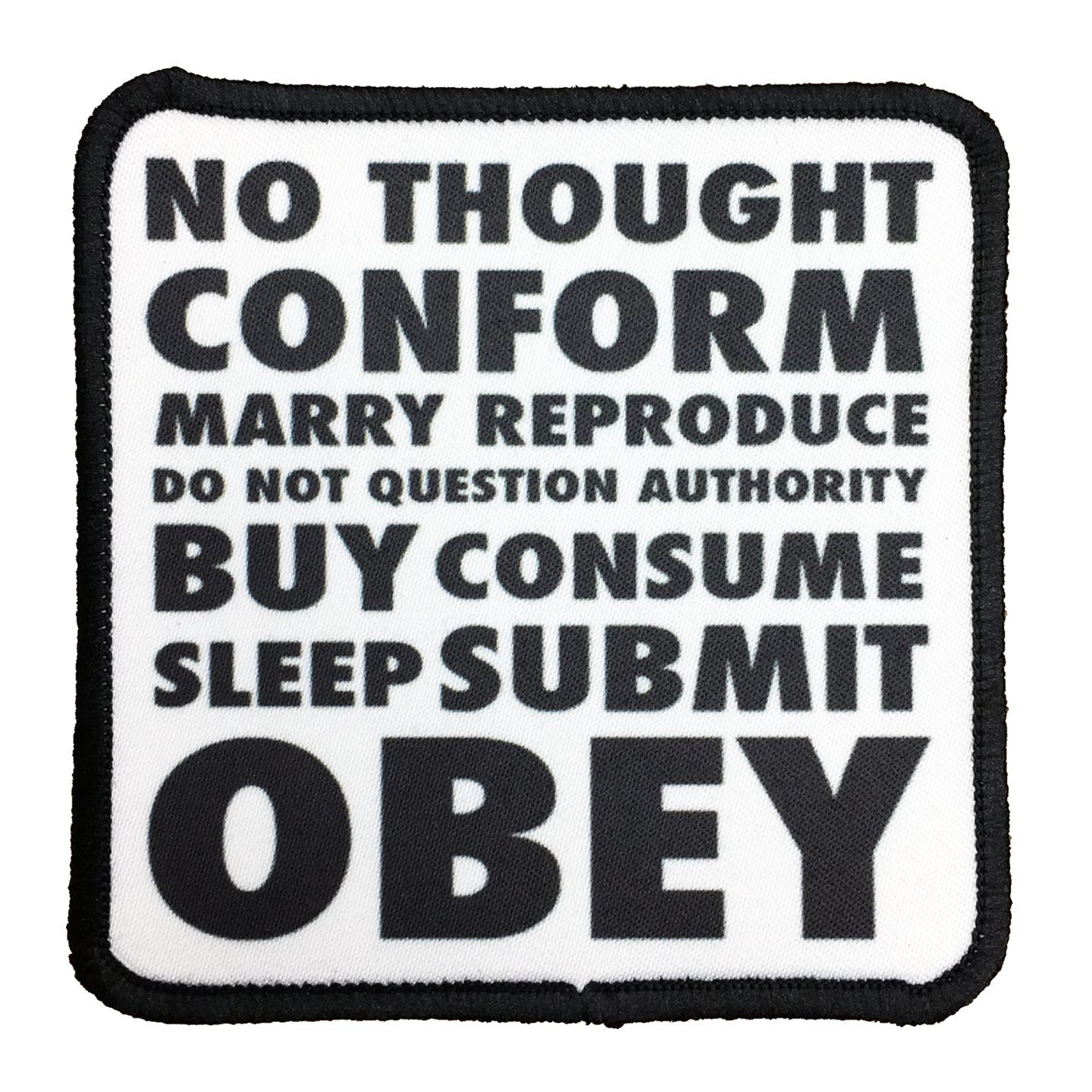 They Live Obey Iron-On Patch