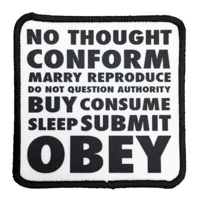 They Live Obey Iron-On Patch