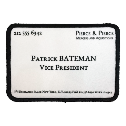 American Psycho Business Card Iron-On Patch