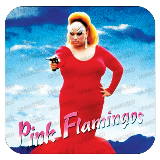 Pink Flamingos Drink Coaster