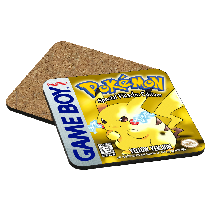 Pokemon Yellow Game Boy Drink Coaster