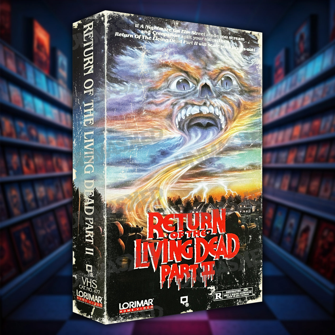 Return of the Living Dead 2 Supersized VHS Wall Art