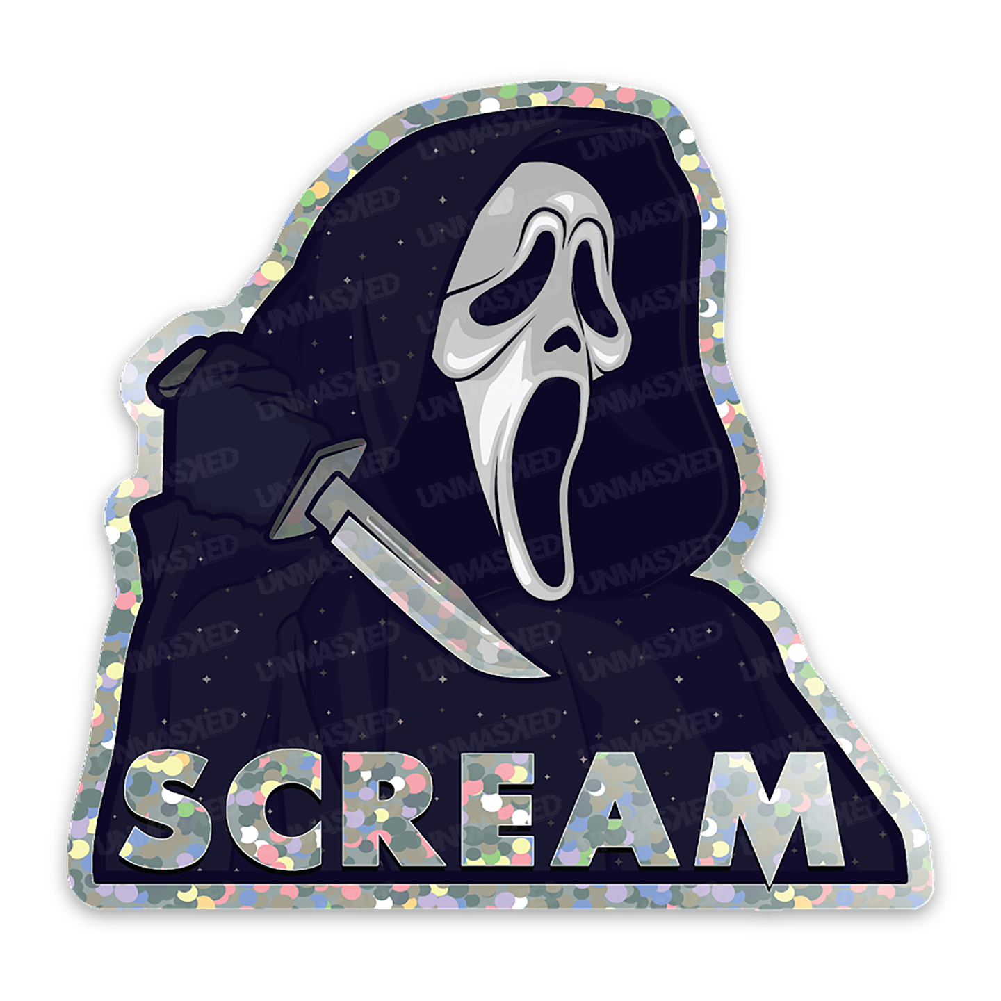 Scream Sparkle Sticker