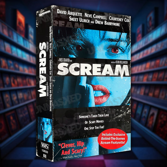 Scream Blue Neve Variant Supersized VHS Wall Art