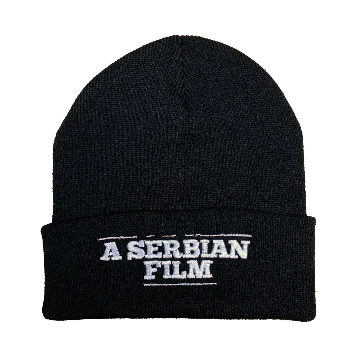 A Serbian Film Embroidered Beanie - UNMASKED Horror & Punk Patches and Decor