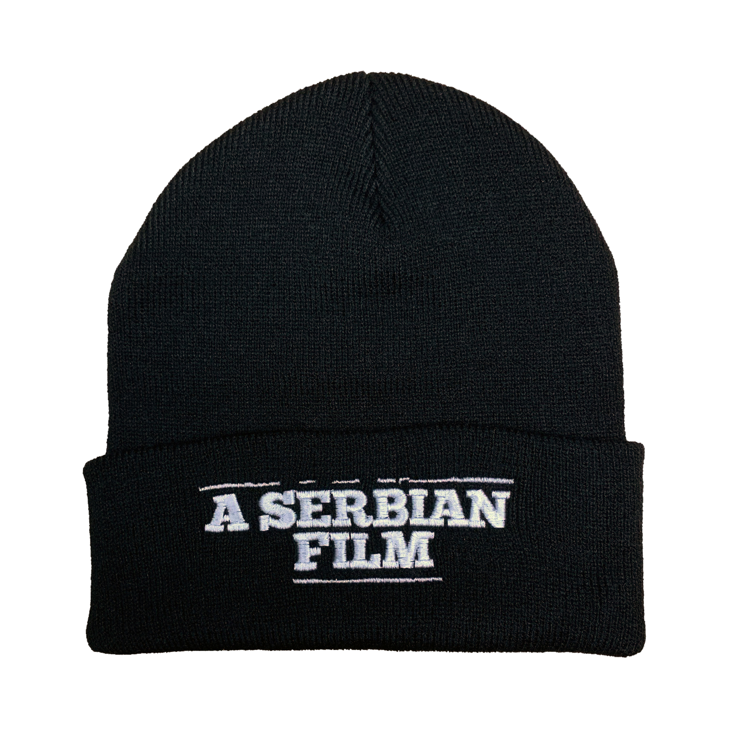 A Serbian Film Embroidered Beanie - UNMASKED Horror & Punk Patches and Decor