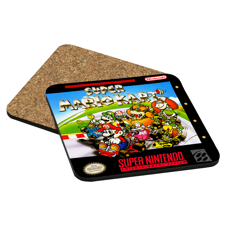 Super Mario Kart SNES Drink Coaster