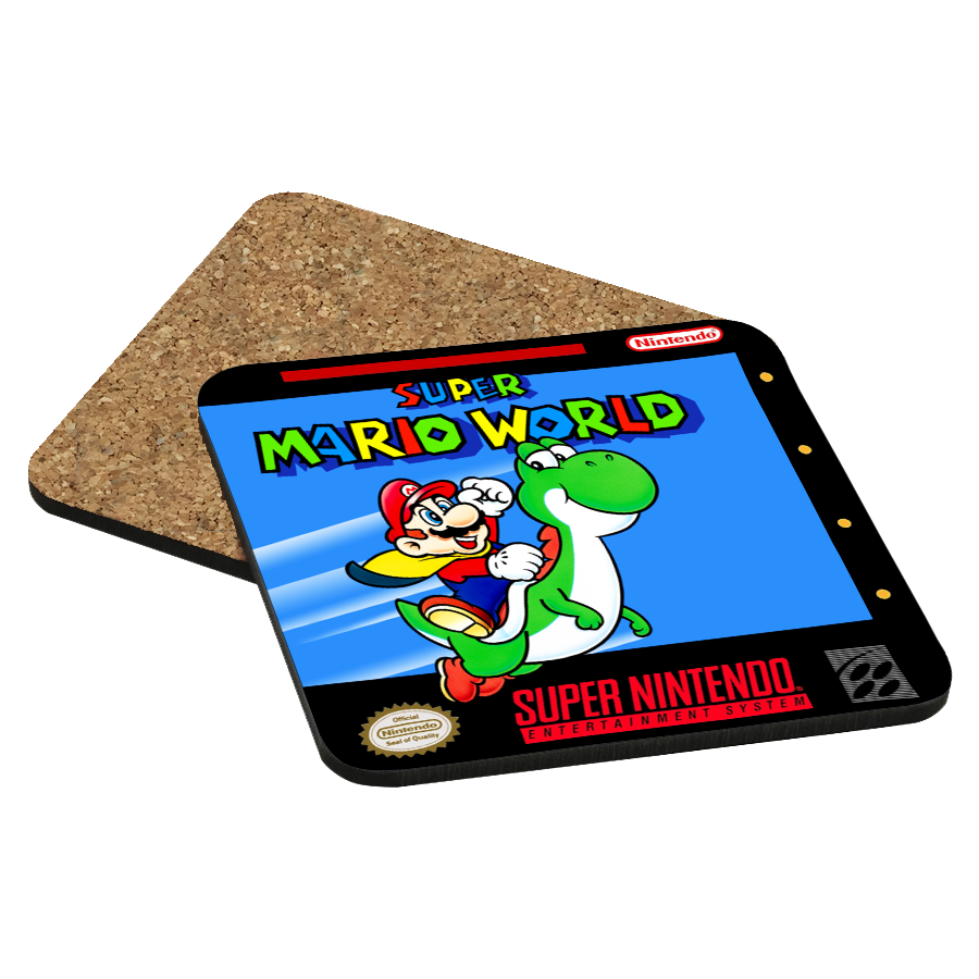 Super Mario World SNES Drink Coaster