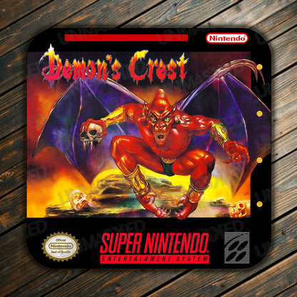 Demon's Crest SNES Drink Coaster