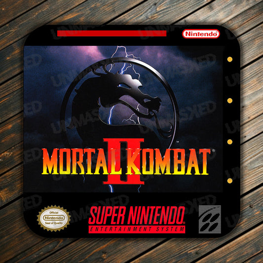 Mortal Kombat II SNES Drink Coaster