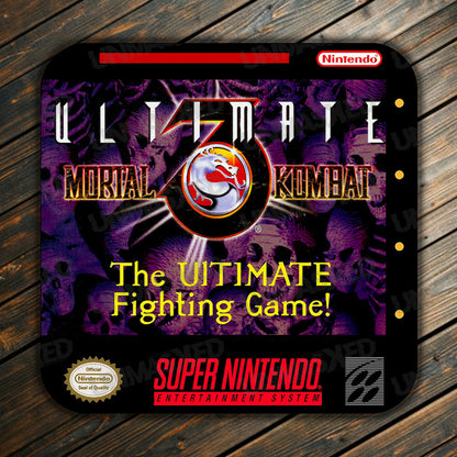 Ultimate Mortal Kombat 3 SNES Drink Coaster