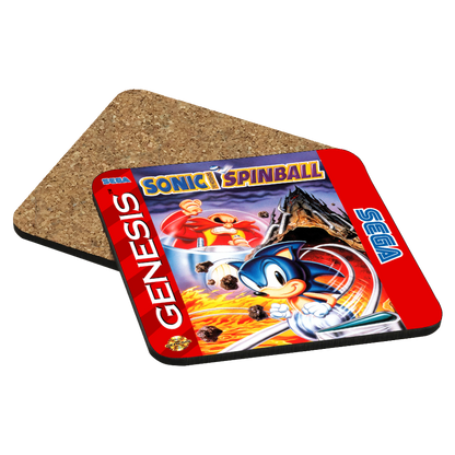 Sonic Spinball Genesis Drink Coaster