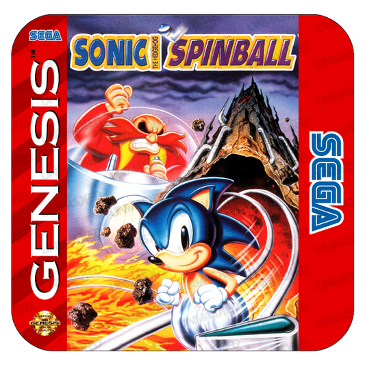 Sonic Spinball Genesis Drink Coaster