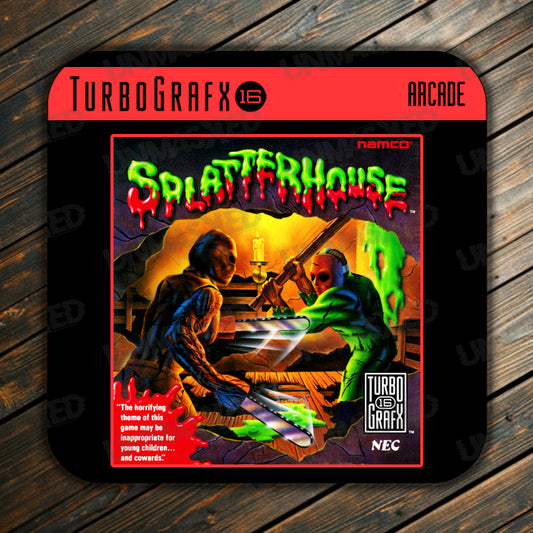 Splatterhouse TurboGrafx-16 Drink Coaster