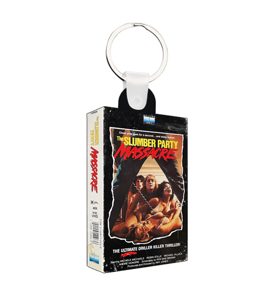 Slumber Party Massacre Mini VHS Keychain