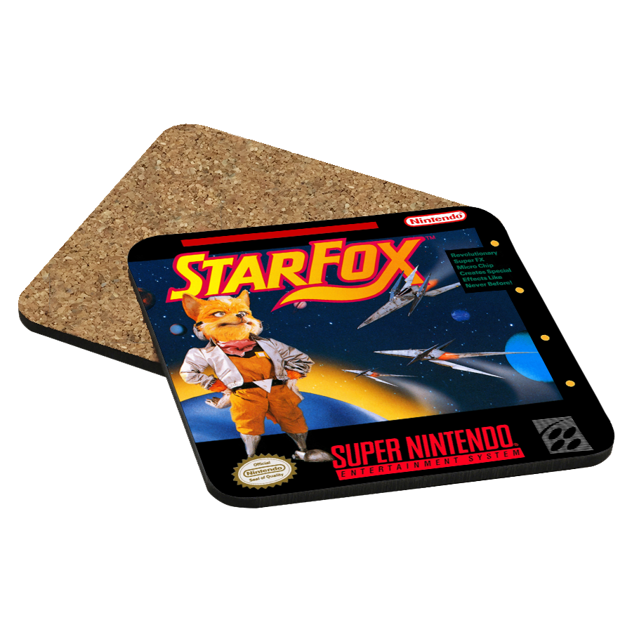 Star Fox SNES Drink Coaster