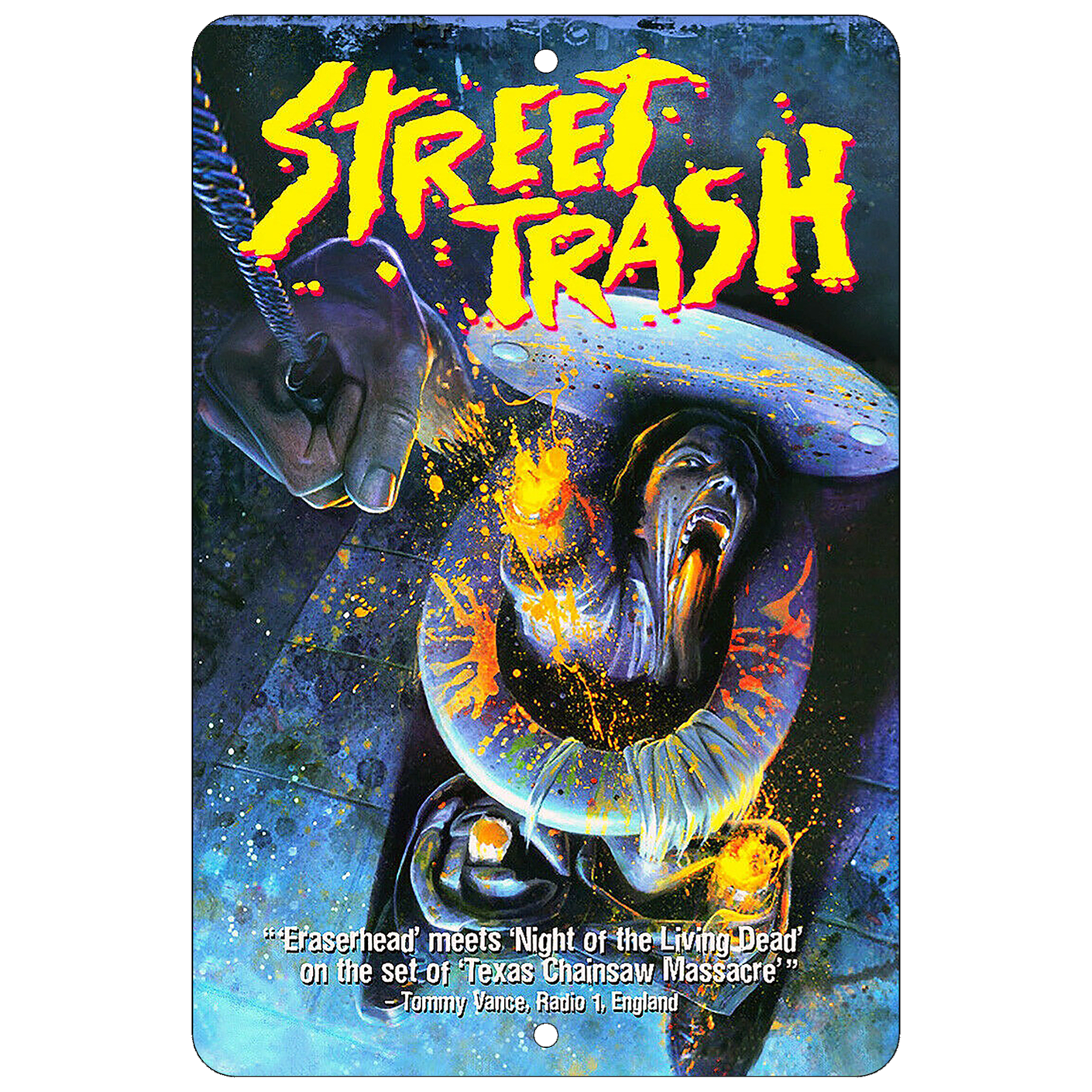 Street Trash Aluminum Sign