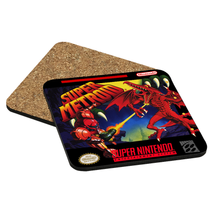 Super Metroid SNES Drink Coaster