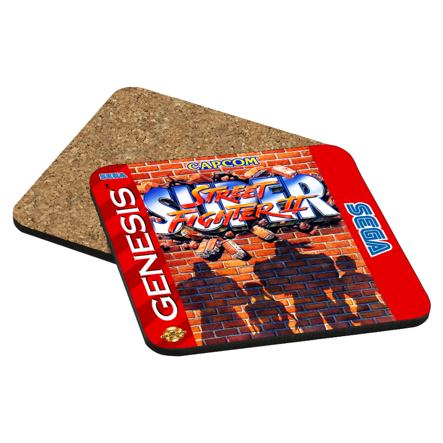 Super Street Fighter II Genesis Drink Coaster