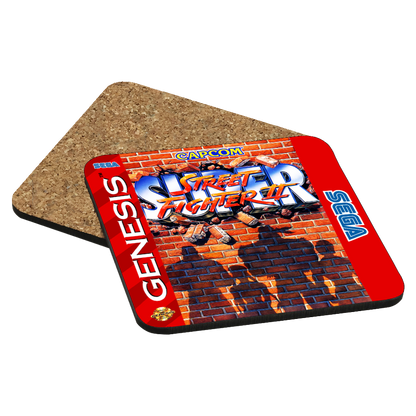 Super Street Fighter II Genesis Drink Coaster