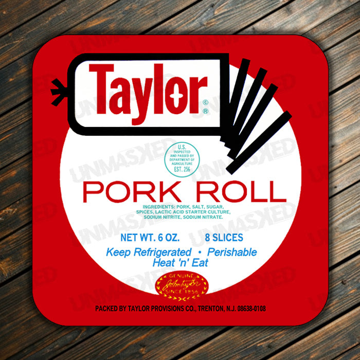 Taylor Ham Pork Roll Drink Coaster