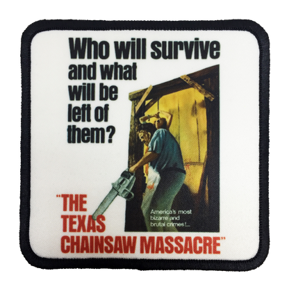 Texas Chainsaw Massacre Iron-On Patch - UNMASKED Horror & Punk Patches and Decor