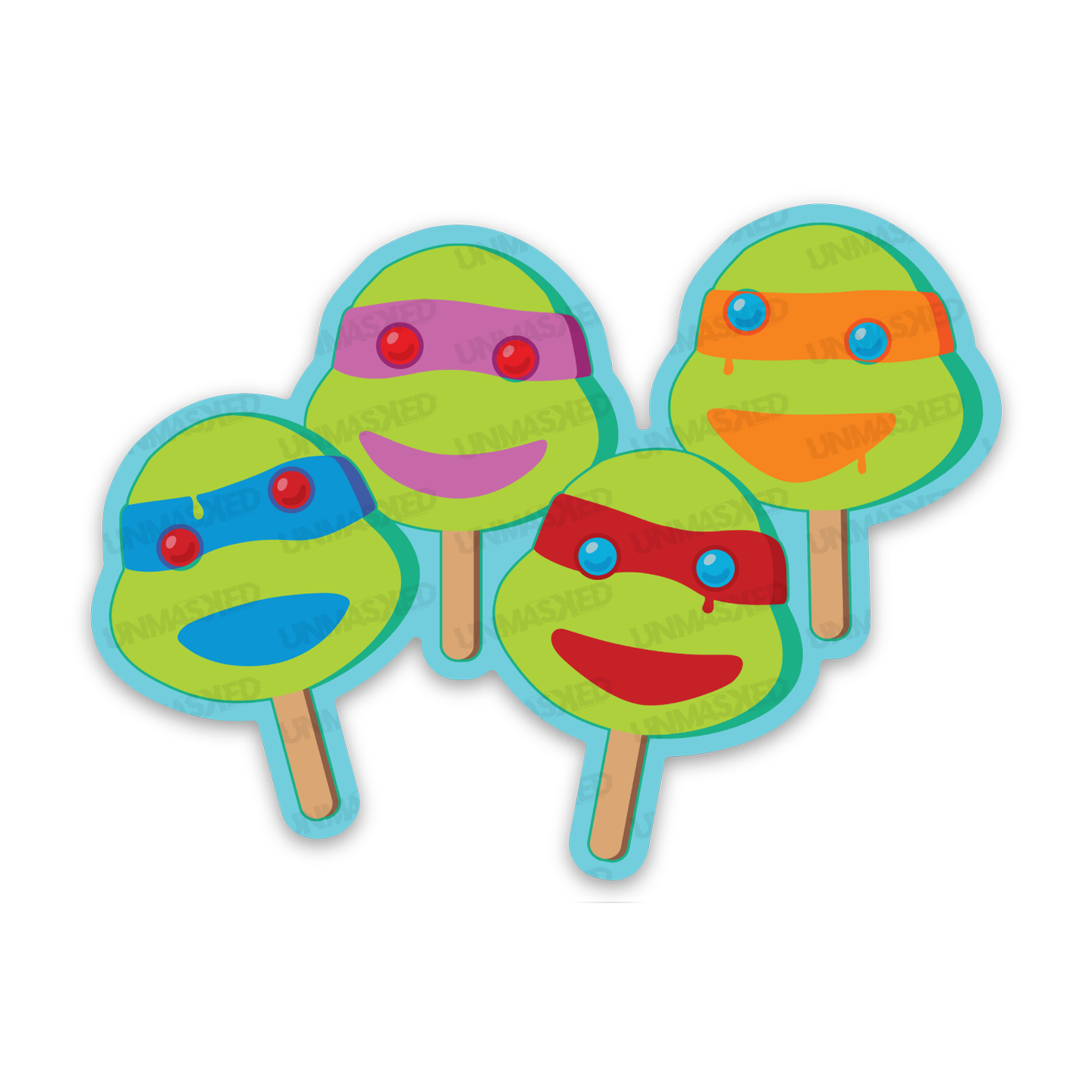 TMNT Ice Cream Bar Sticker