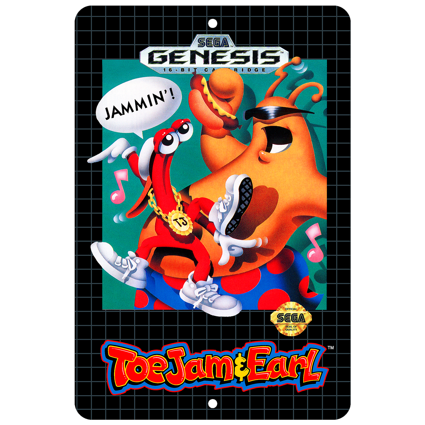 ToeJam & Earl Genesis Aluminum Sign