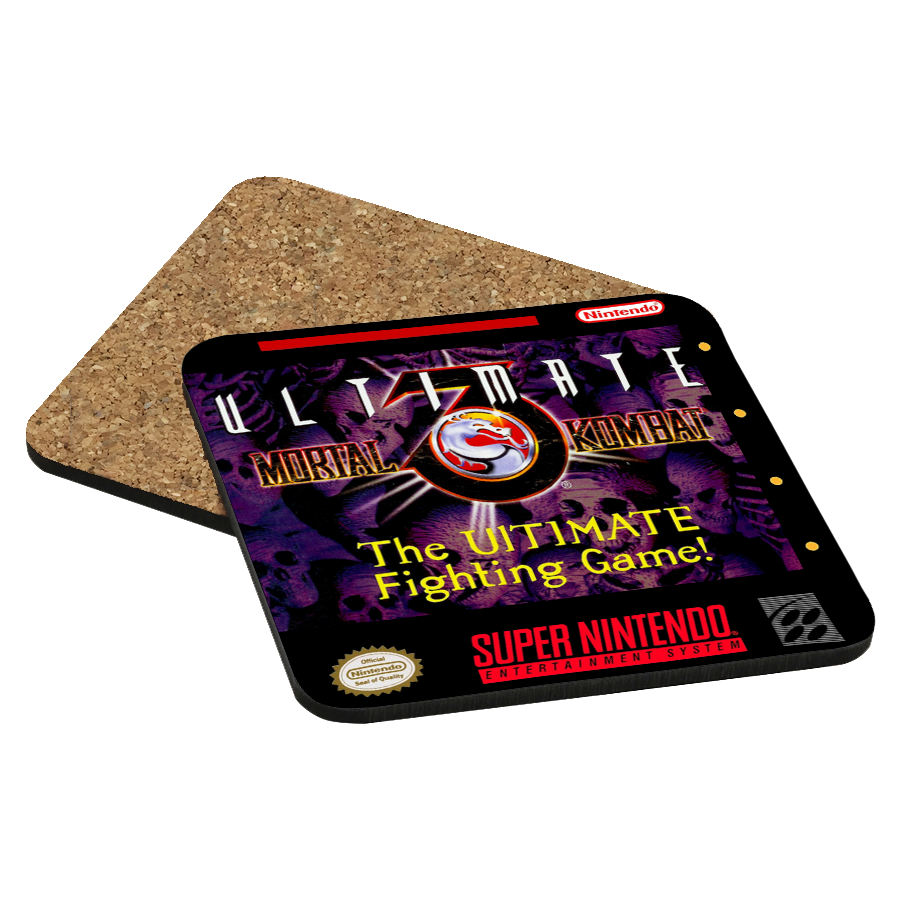 Ultimate Mortal Kombat 3 SNES Drink Coaster