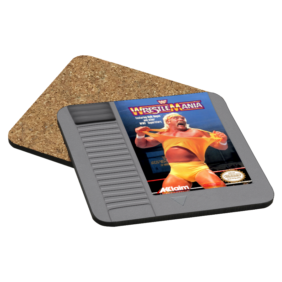 WWF WrestleMania NES Drink Coaster