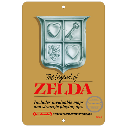 The Legend of Zelda NES Aluminum Sign