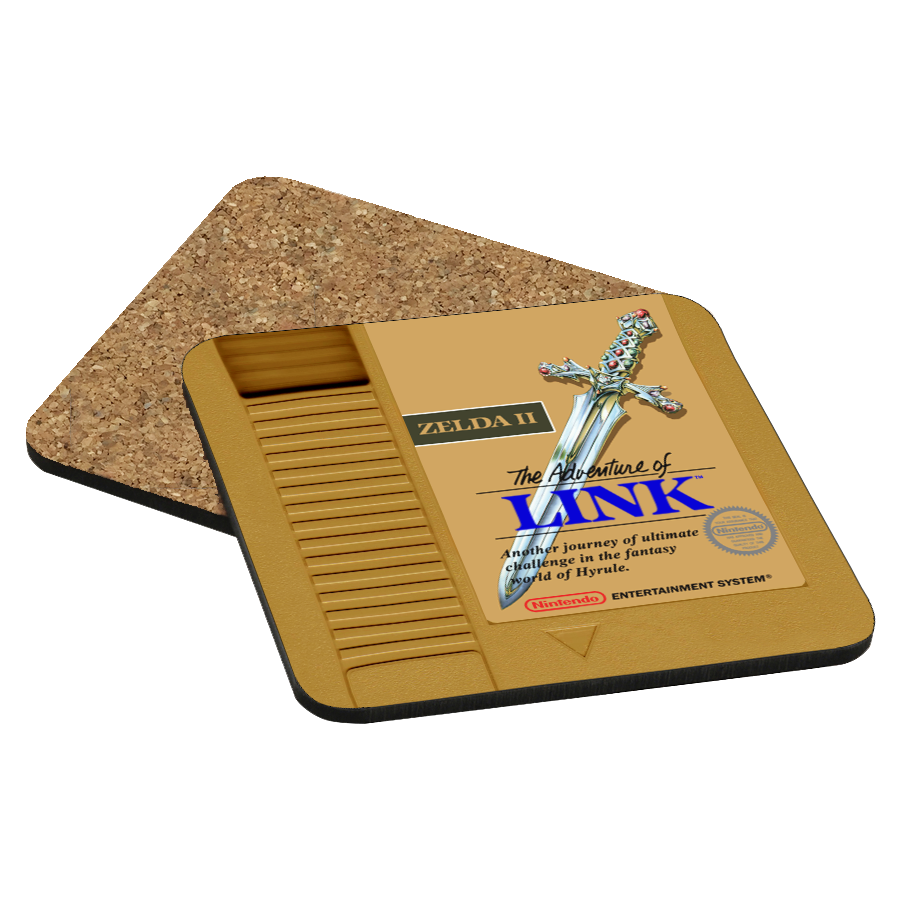 Zelda II: The Adventure of Link NES Drink Coaster